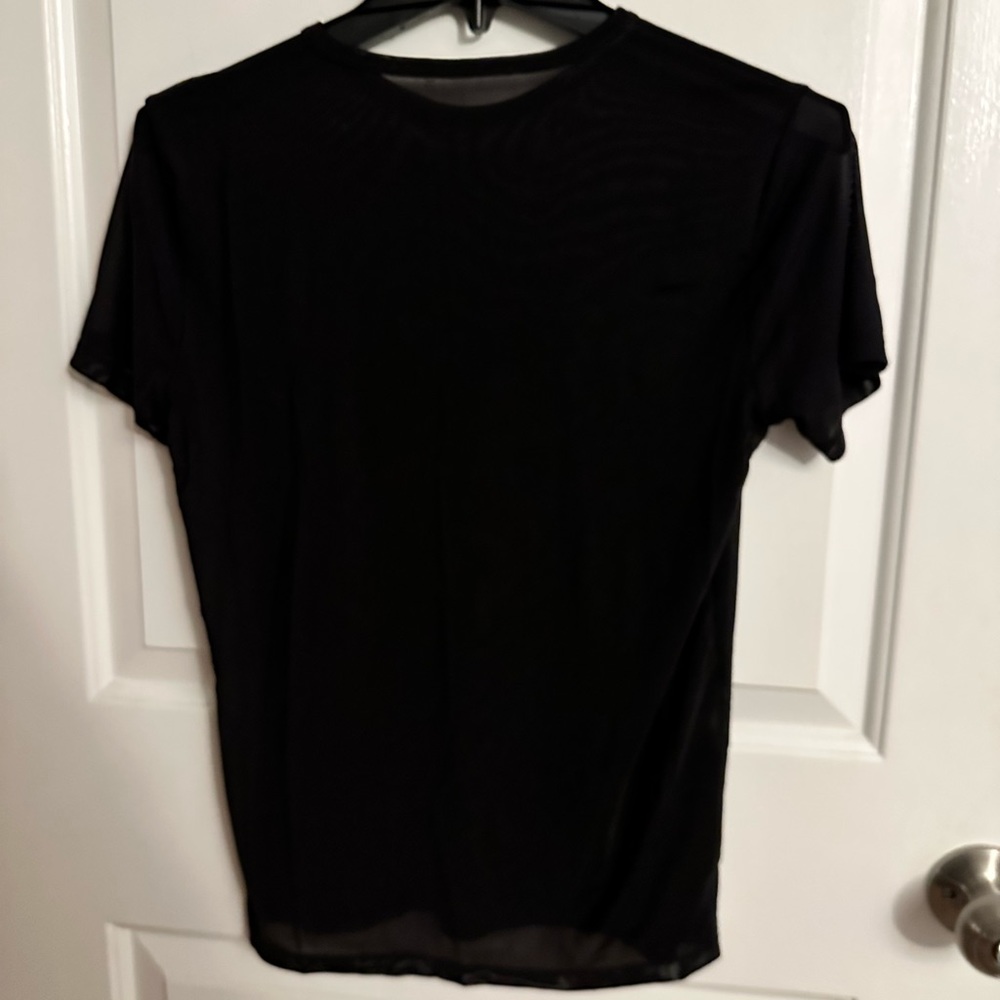 Black Mesh Tee